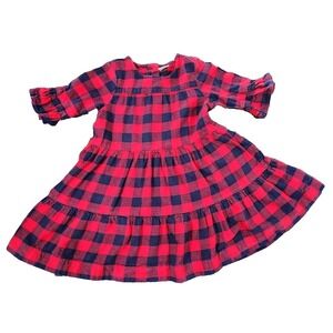 Hanna Anderson Buffalo Plaid Dress Size 5